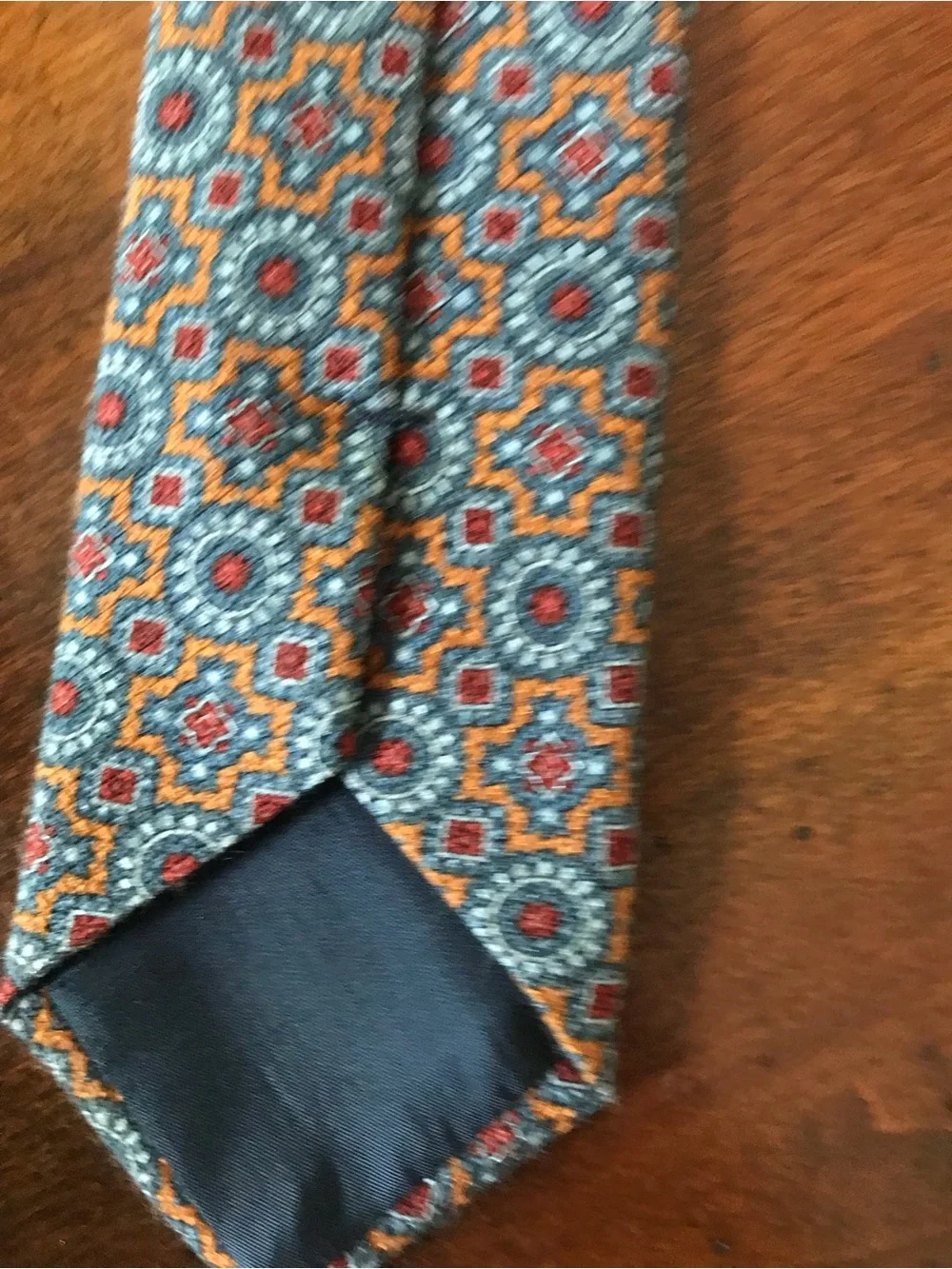 Suit Supply Classic Geometric Design Mens Tie